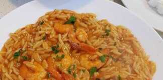 γαρίδες με κριθαράκι