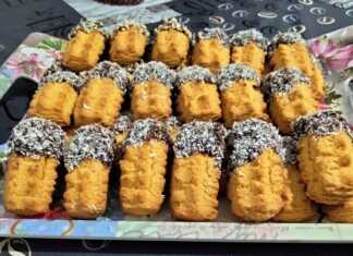 Μπισκοτάκια βουτύρου με σοκολάτα