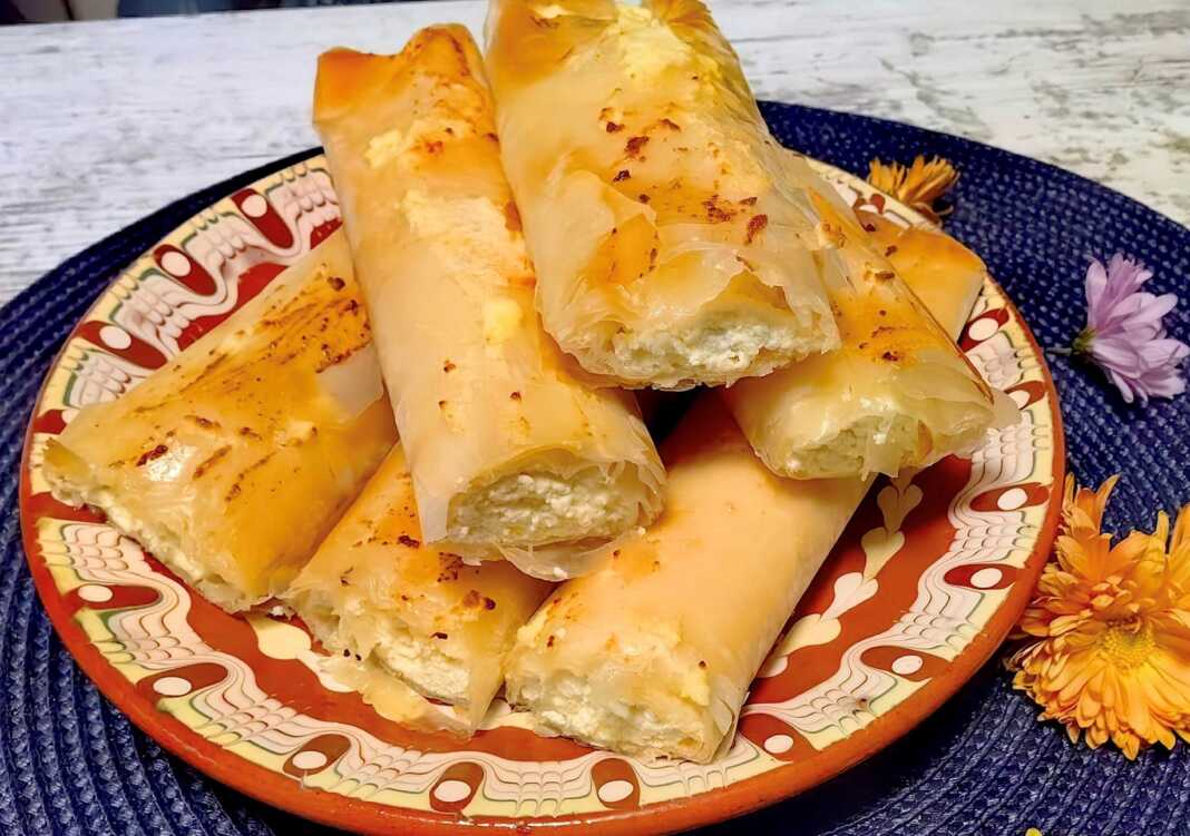 μπουρέκια με φέτα και τραγανό φύλλο