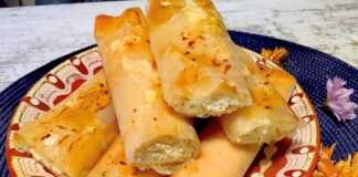 Μπουρέκια με φέτα και τραγανό φύλλο μπουρέκια με φέτα και τραγανό φύλλο