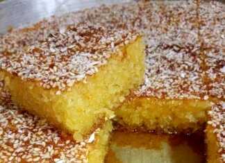 Ραβανί με καρύδα χωρίς αυγά