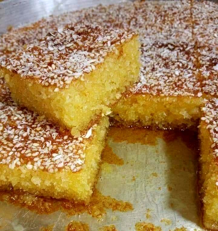 siropiastokeik Ραβανί με καρύδα χωρίς αυγά