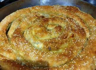 Στριφτή πίτα με σέσκουλα και τυρί