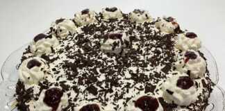 Τούρτα με γέμιση Μερέντας τούρτα με γέμιση Μερέντας