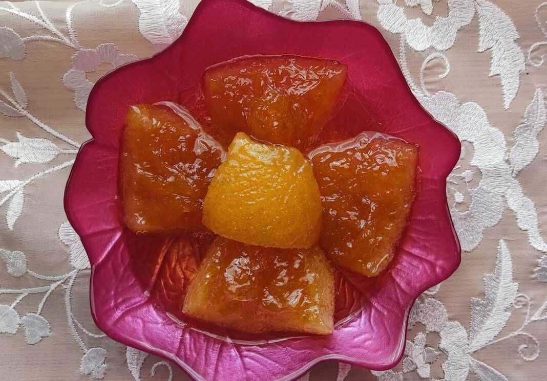 glikoPortokali-me-sarka Γλυκό κουταλιού πορτοκάλι