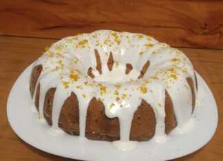 κέικ Πορτοκάλι με γλάσο λεμονιού