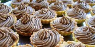 Καλαθάκια με κρέμα σοκολάτας