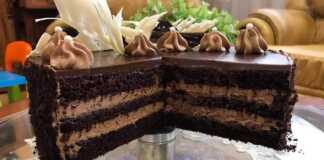 Κέικ σοκολάτας βελούδο.