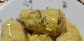 Κολοκυθάκια Γεμιστά με Αέρινη Σάλτσα Αυγολεμονο Κολοκυθάκια γεμιστά