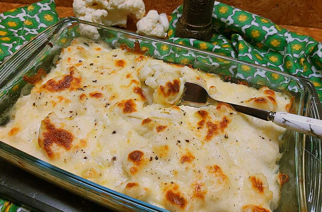 Κουνουπίδι Φούρνου με σάλτσα μπεσαμέλ