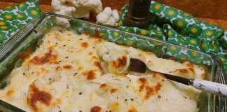 Κουνουπίδι Φούρνου με σάλτσα μπεσαμέλ