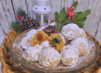 Αρμένικα γλυκάκια τύπου κουλουριού, πασπαλισμένα με ζάχαρη άχνη, γεμιστά με λουκούμι.