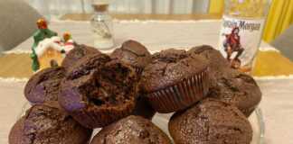 Muffins σοκολάτας με ρούμι