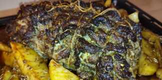 Ψητός γύρο με πατάτες