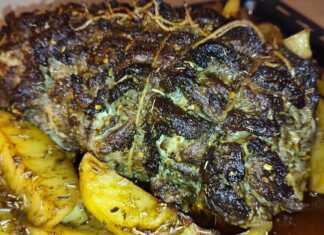 Ψητός γύρο με πατάτες