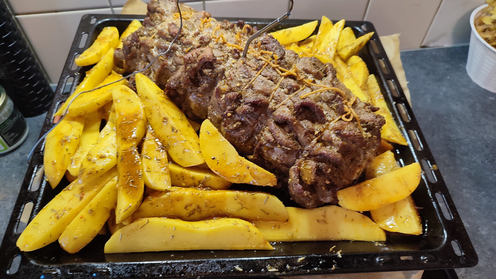 Ψητός γύρο με πατάτες