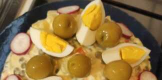 Ρωσική σαλάτα με σπιτική μαγιονέζα