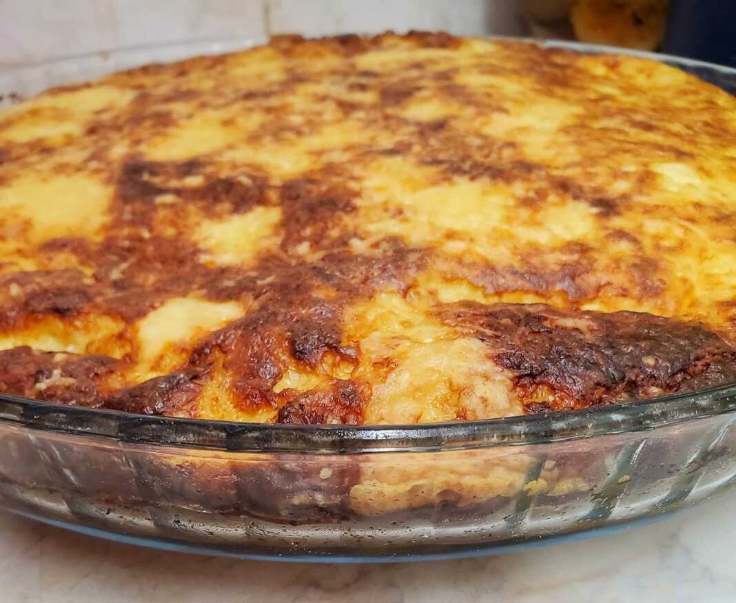 τάρτα τυριών με μπέικον