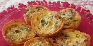 ταρτάκια με μανιτάρια και ροκφορ