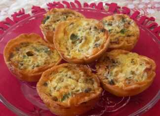 Μικρά αριστουργήματα: Ταρτάκια με μανιτάρια και ροκφόρ ταρτάκια με μανιτάρια και ροκφορ