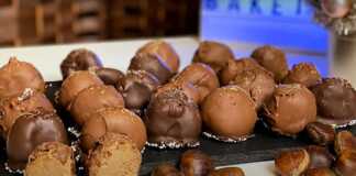 τρουφάκια κάστανο