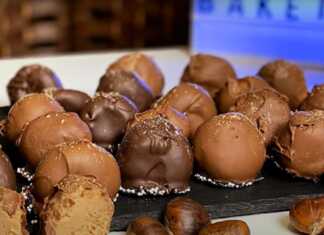 τρουφάκια κάστανο