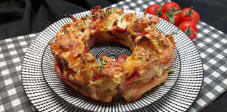 Στεφάνι τυριών και αλλαντικών με μπαγιατικο ψωμί