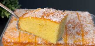 κέικ βανίλιας με καρύδα