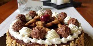 Τούρτα Ferrero Rocher τούρτα Ferrero Rocher