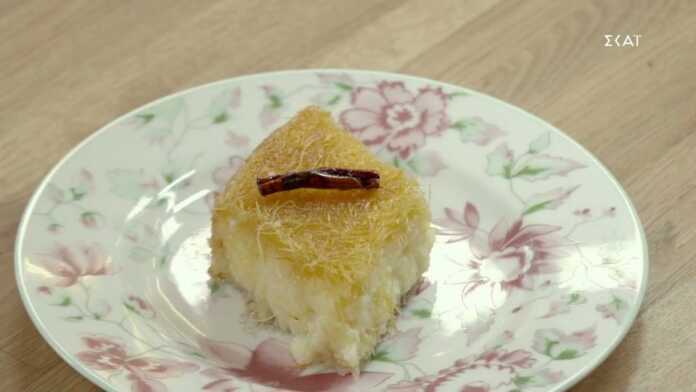 Γαλακτομπούρεκο με σιμιγδαλοκρέμα