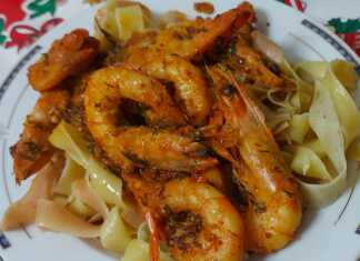 Γαριδομακαρονάδα με παπαρδέλες