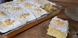 Υγρό κεικ καρύδας με σαντιγί