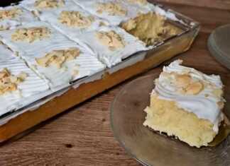 Υγρό κεικ καρύδας με σαντιγί