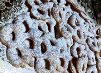 Καρναβαλικές σφολιάτες σε σχήμα μάσκας