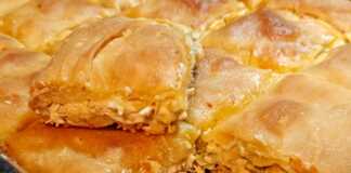 Κοτόπιτα με φέτα και πιπεριές