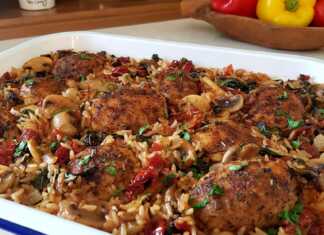 Κοτόπουλο με ρύζι στο φούρνο