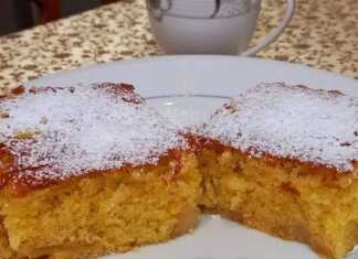 Κοντινό πλάνο σε ένα κομμάτι Μηλόπιτα με Τηγανητά Μήλα και τη ζουμερή γέμιση.