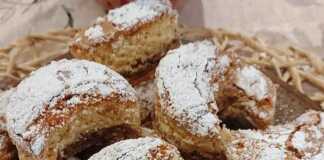 Μπισκότα με μήλο και καρύδι: Η τέλεια συνοδεία για τον καφέ ή το τσάι Mπισκότα με καρύδι ημισελήνια