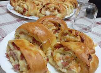 Ρολό με τυριά και αλλαντικά στο φούρνο