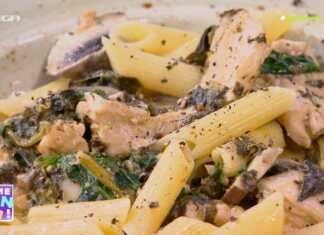 Πένες με κοτόπουλο και κρέμα γραβιέρας