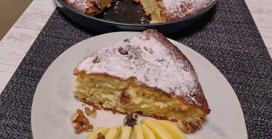 πίτα με μήλα και καρύδια