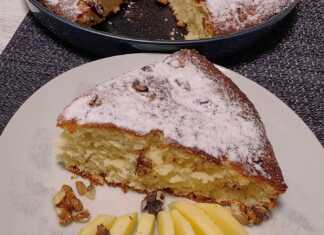 πίτα με μήλα και καρύδια