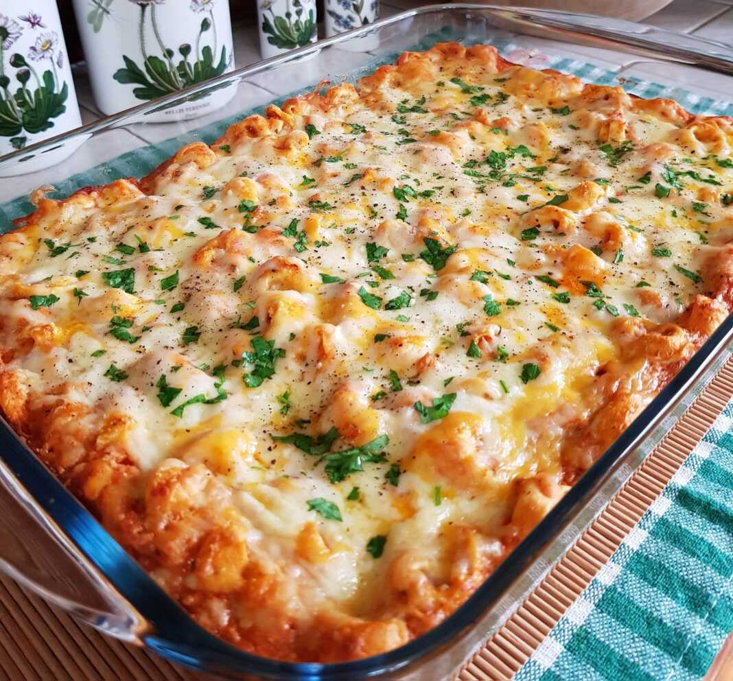 Τορτελίνια με λιαστές ντομάτες και κοτόπουλο