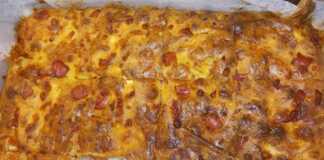 Ζαμπονοτυρόπιτα χωρίς φύλλο: Η πιο εύκολη και νόστιμη συνταγή ζαμπονοτυρόπιτα χωρίς φύλλο