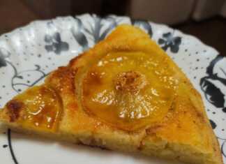 ανάποδο κέικ με καραμελωμένα μήλα