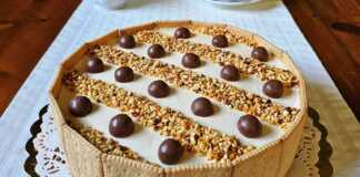 cheesecake με πραλίνα φουντουκιού