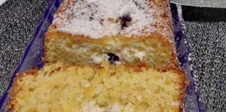 Κέικ με μήλα και κρέμα τυριου με φρούτα του δάσους