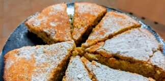 κέικ σιμιγδάλι με καρύδια