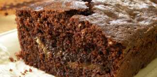 Kέικ μπανάνας με σοκολάτα και κακάο