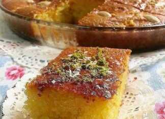 Κέικ σιροπιαστό καρύδας